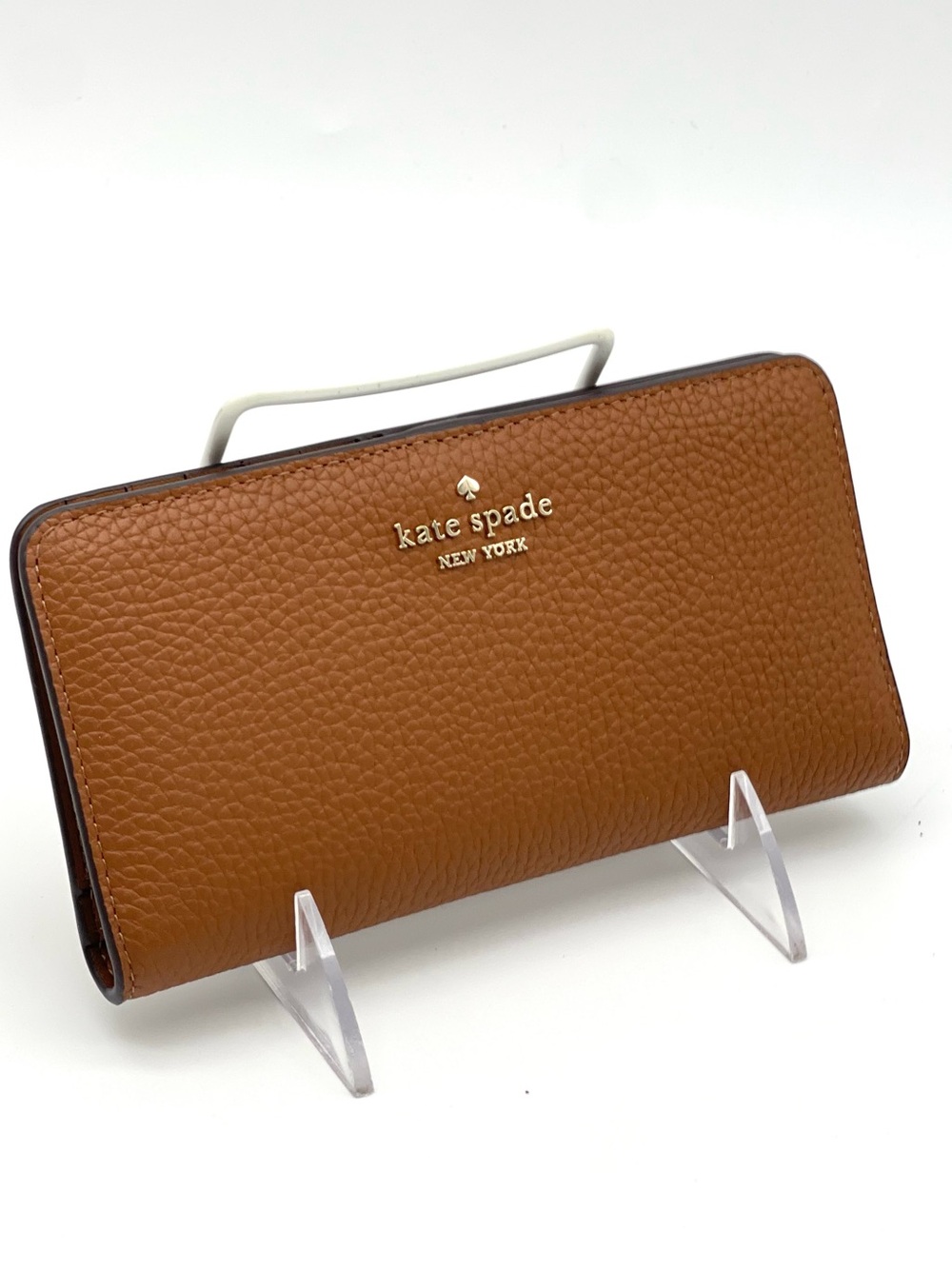 Kate Spade Dumpling Large Slim Bifold Wallet Brown